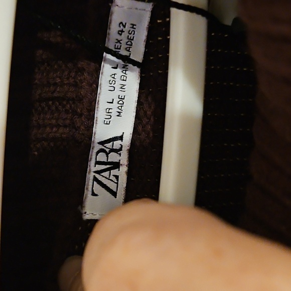 NWT Zara Plum Colored Sweater - Picture 4 of 13